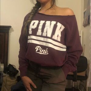 Victoria Secret PINK off the shoulder sweater